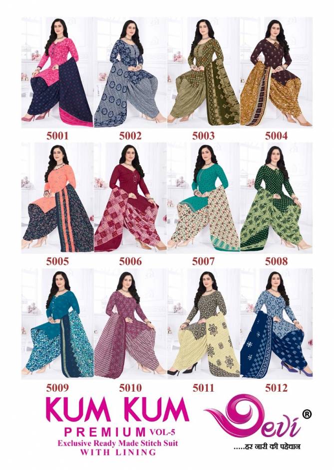 Kumkum Premium Vol 5 By Devi Indo Cotton Printed Readymade Dress Wholesale Price
